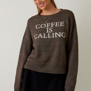 Coffee Is Calling Sweater